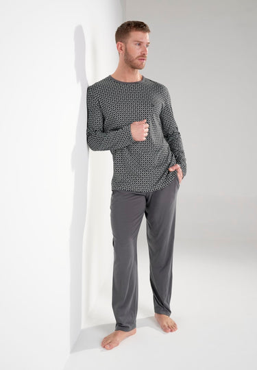 Waldorf Long Sleepwear | Grey Print 403054-I0ZU